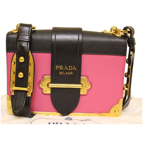 prada cahier shoulder bag black|prada saffiano leather shoulder bags.